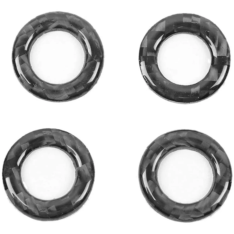 

Car Door Pin Trim, 4Pcs Carbon Fiber Door Lock Pin Cover Trim Fits for Mercedes Benz C-Cl W205 GLC C180 C200L C260L