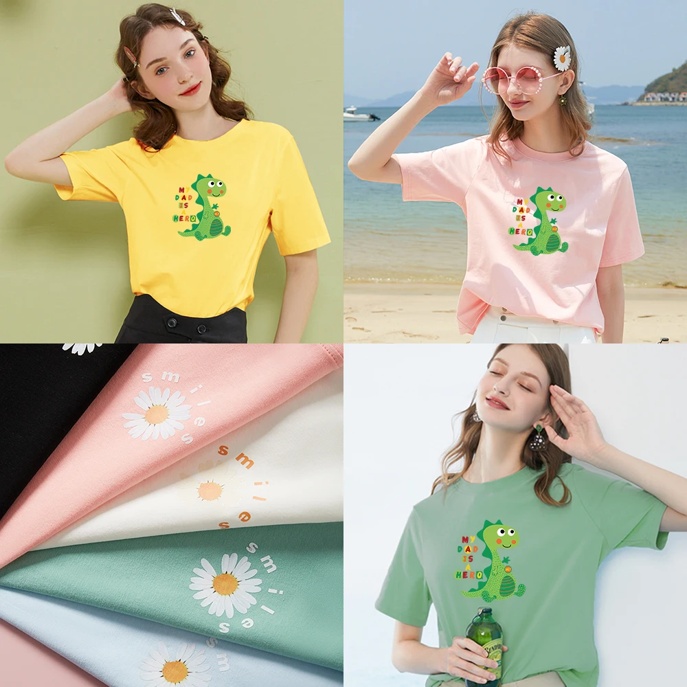 

Футболка с коротким рукавом для девочек, модный топ с мультяшным принтом для мужчин и женщин, летняя одежда, короткая рубашка