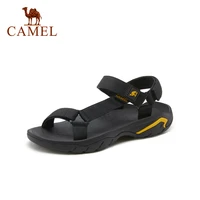 camel casual flat sandals for men 2021 summer new sports men sandals fashion velcro concise beach shoes male footwear