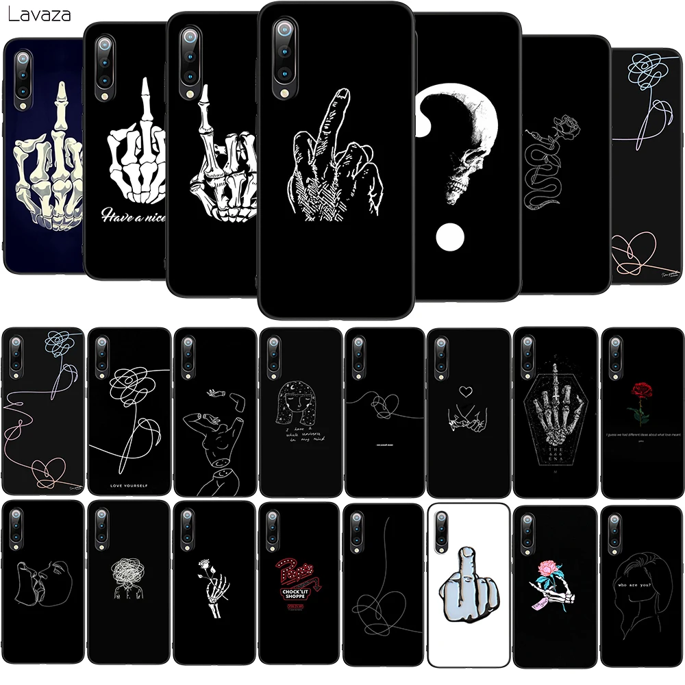 Z184 супер милый Череп Модный мягкий ТПУ чехол для Xiaomi 8 9 10 Lite SE 9T Pro Note силиконовый