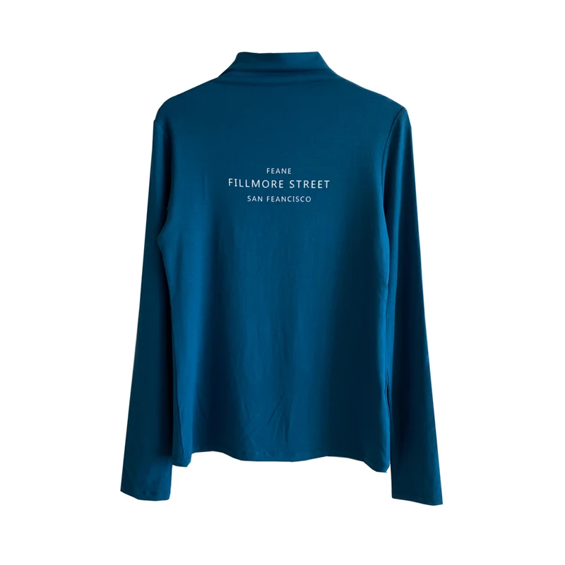 Женская рубашка с воротником-стойкой средней высоты-новинка осень-зима 2019