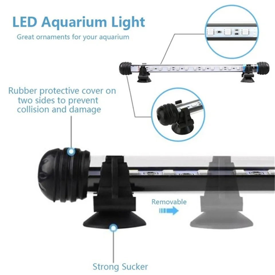 Gako аквариумное освещение 47 см Arowana Light 24 синие светодиодные лампы для аквариума