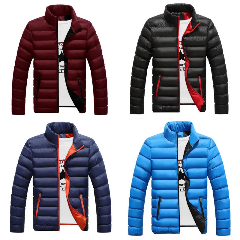 Мужская обтягивающая модель на хлопковой подкладке Утепленное зимнее теплое