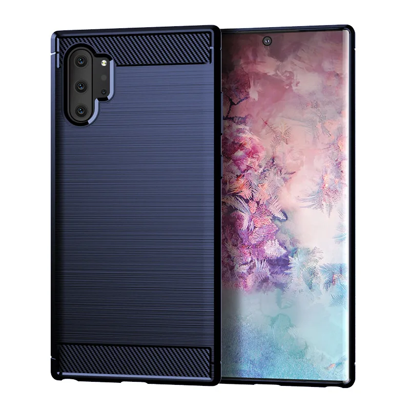 Тонкий армированный матовый чехол из углеродного волокна для samsung Galaxy NOTE 10 NOTE 10+ A10S A20S A40S A50S A70S 800 шт