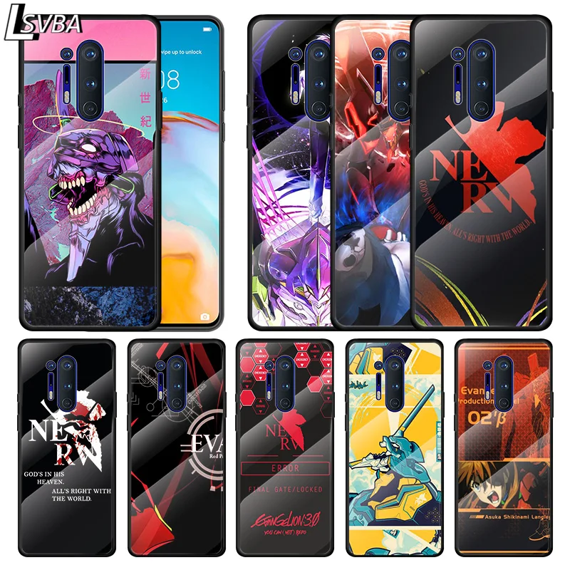 

Hot Anime EVA For Oneplus 9R 9 8T 8 Nord Z 7T 7 Pro 5G Tempered Glass Shell Phone Case Cover