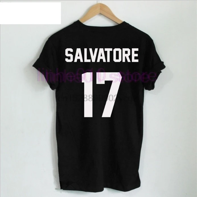 Повседневное Salvatore 17 футболка год рождения вампира Дневники ћистик Топы