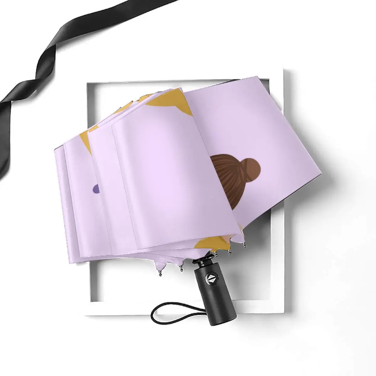 Online Ombrello Portatile Pieghevole Antivento Automatico Antivento Yoga Girl Per Uomo Donna