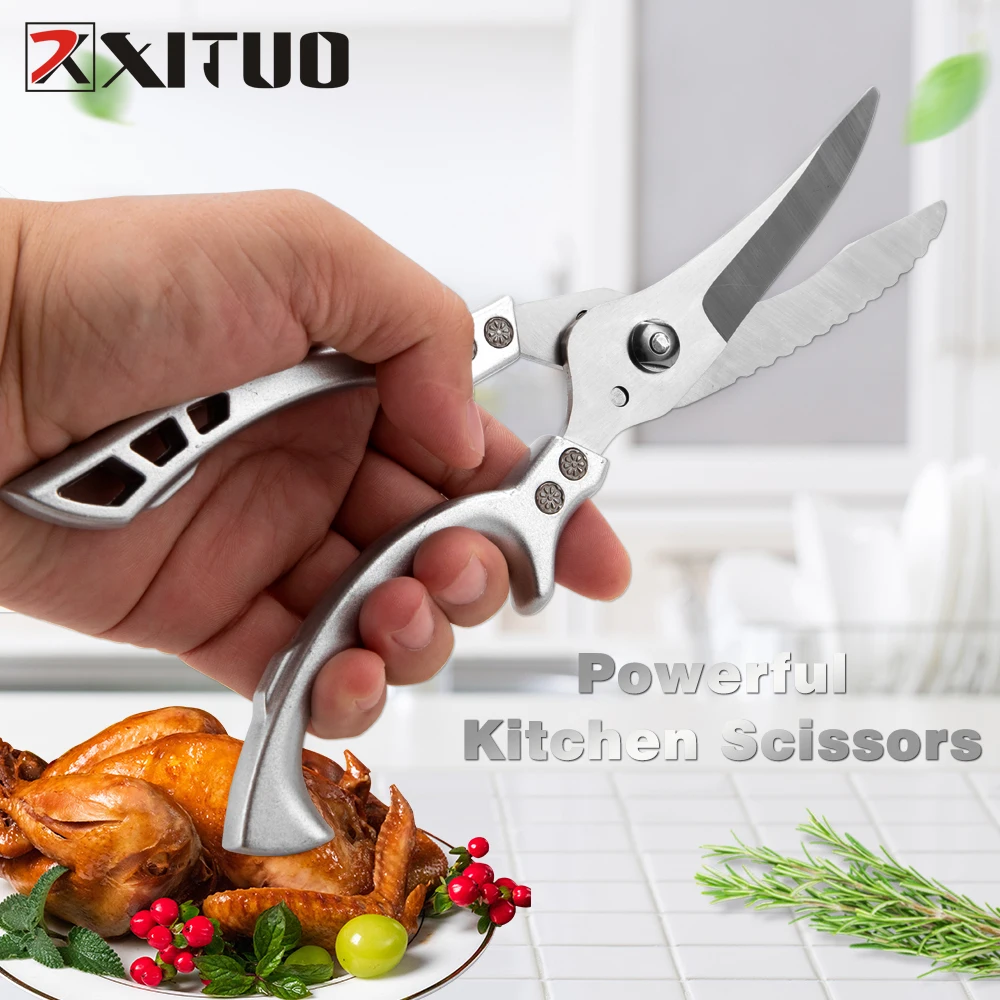 

Кухонные мощные ножницы XITUO, ножницы для куриных костей, нож для рыбы, ножницы из нержавеющей стали для чистки кулинарии