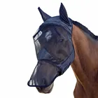 Маска для нахлыста для конной лошади, сетчатая флисовая маска от комаров с защитой от УФ-лучей