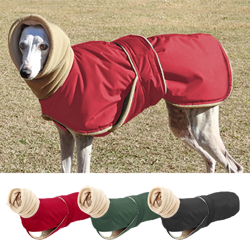 

Dog Fur Clothes Waterproof Dogs Vest Snowsuit Super Warm Pet Jacket Coat With Fur High Collar Large Dogs Winter Clothing Outfit