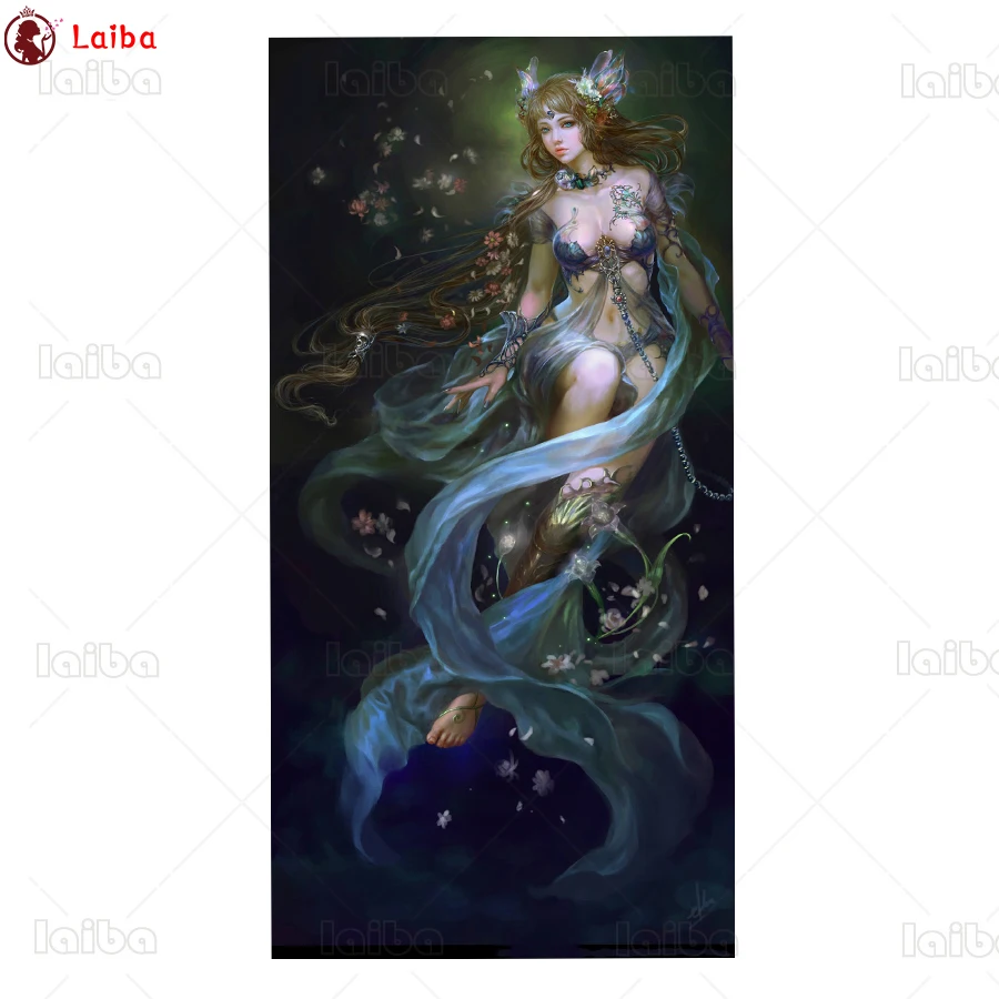 Полноразмерная алмазная живопись фантазийное искусство изображения эльфийской