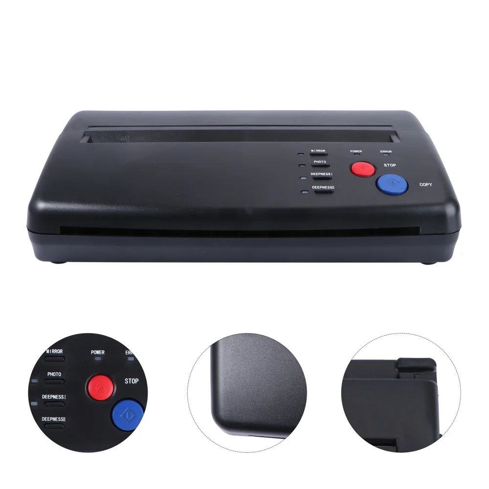 

Копировальный принтер для копирования трафаретов для временных татуировок с вилкой Стандарта США (черный)