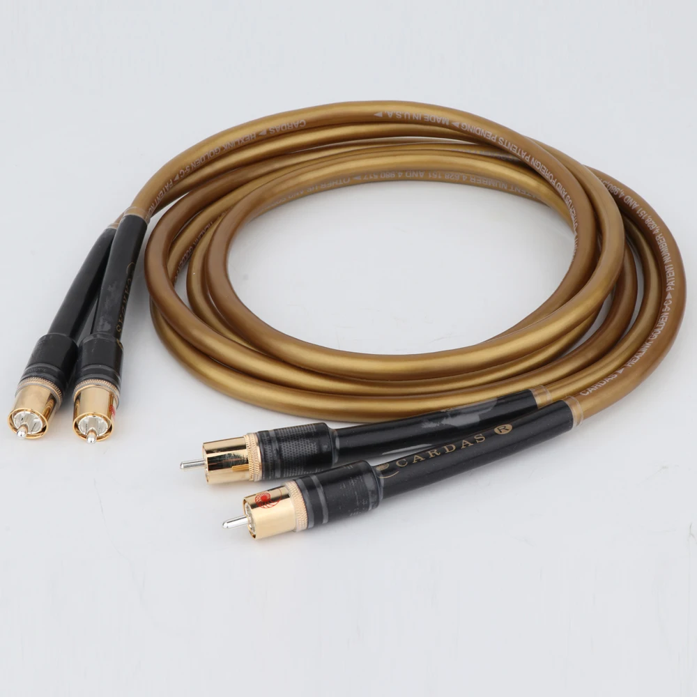 

Pair Hifi RCA Jack Cable High Quality OCC Pure Copper Plated Silver 2RCA to2 RCA Audio Cable Line SAME AS Cardas Wire