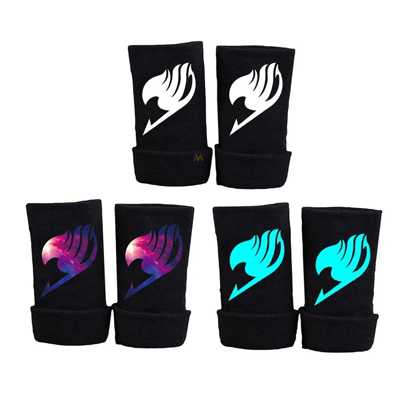 

Anime Fairy Tail Guild Logo Fingerless Gloves Mitten Manga Cosplay Costume Gifts