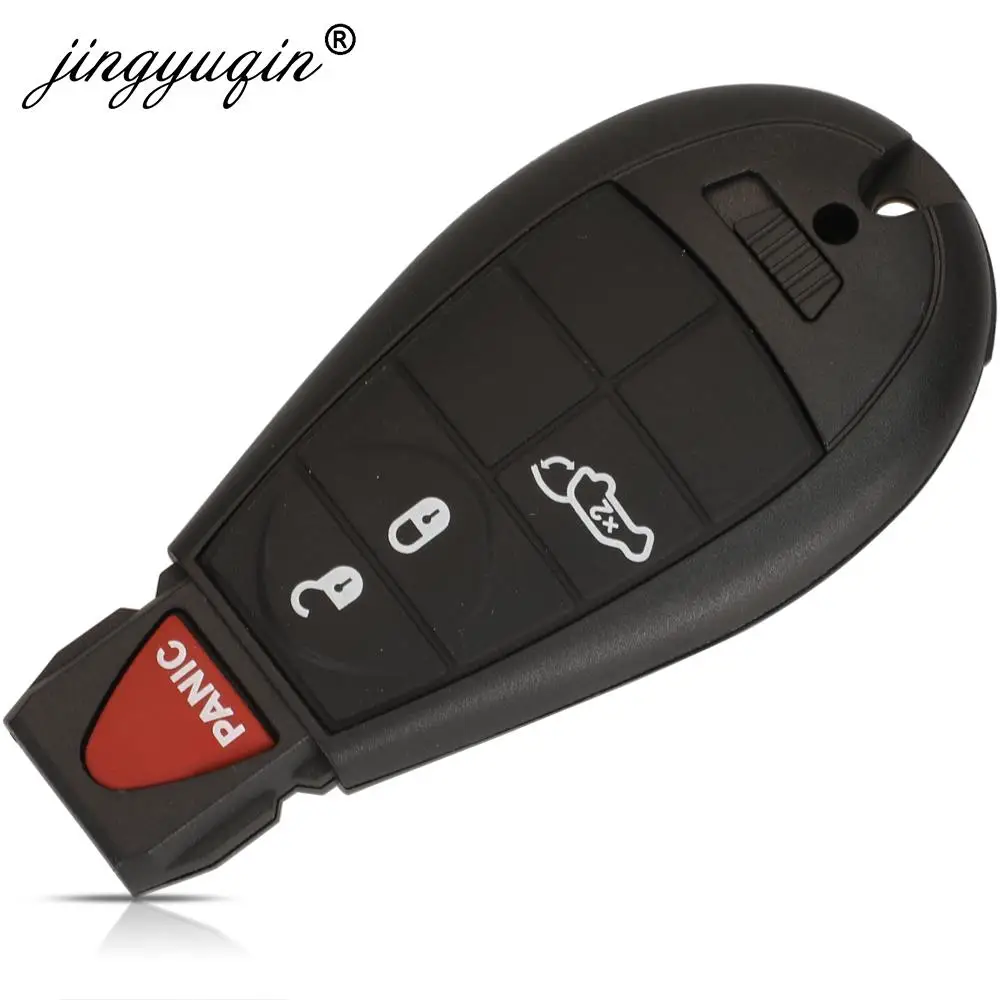 Jingyuqin GQ4-53T фотобик дистанционный ключ-брелок от машины 433 МГц 4A чип для Dodge джип RAM