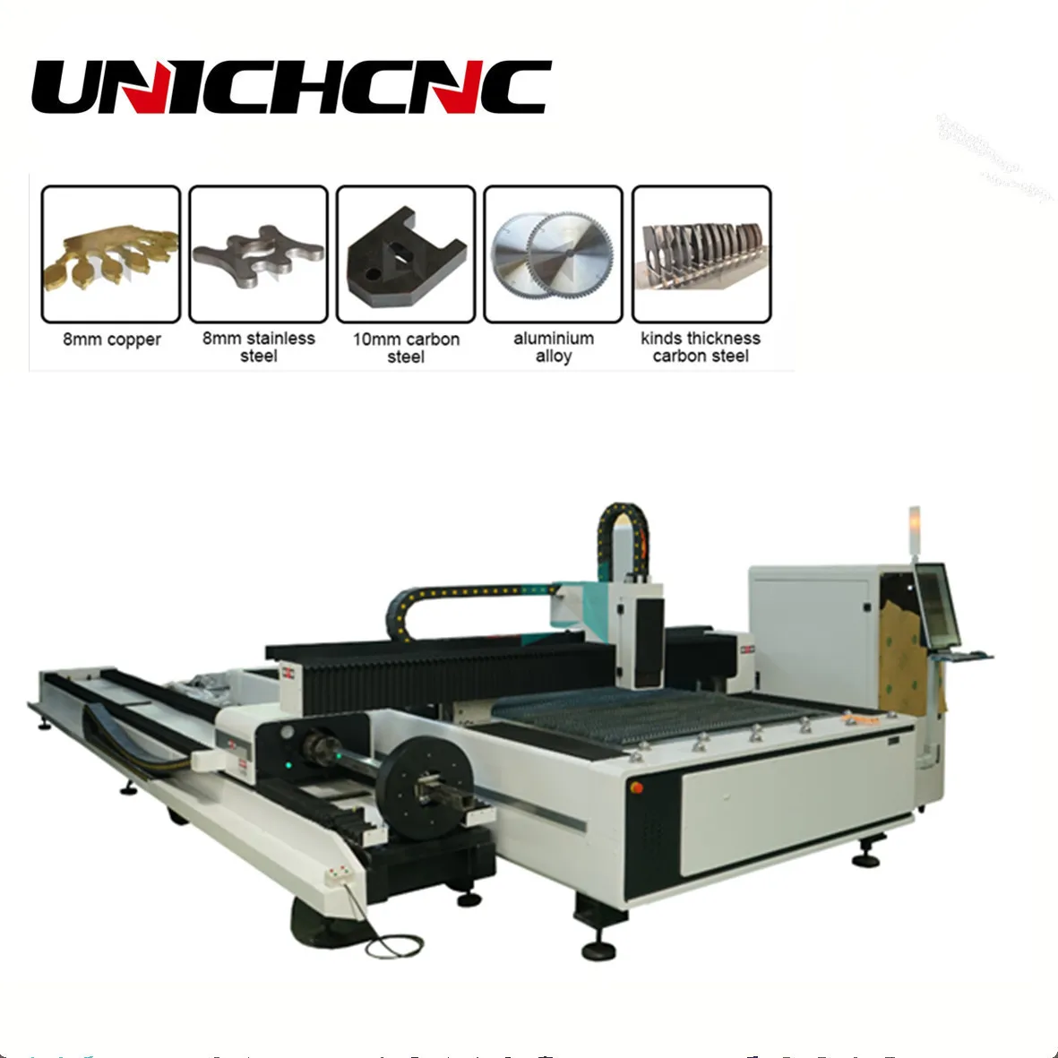 3015 квт стальная углеродистая металлическая трубка cnc волоконно лазерная режущая