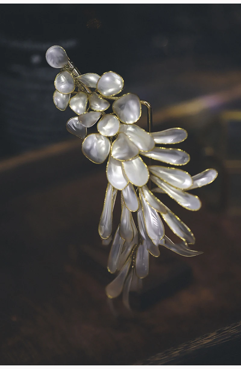 

Himstory Headwear Retro Style Hairband Gold Edge Leaves Headband Girls Women's Side Hair Accessories