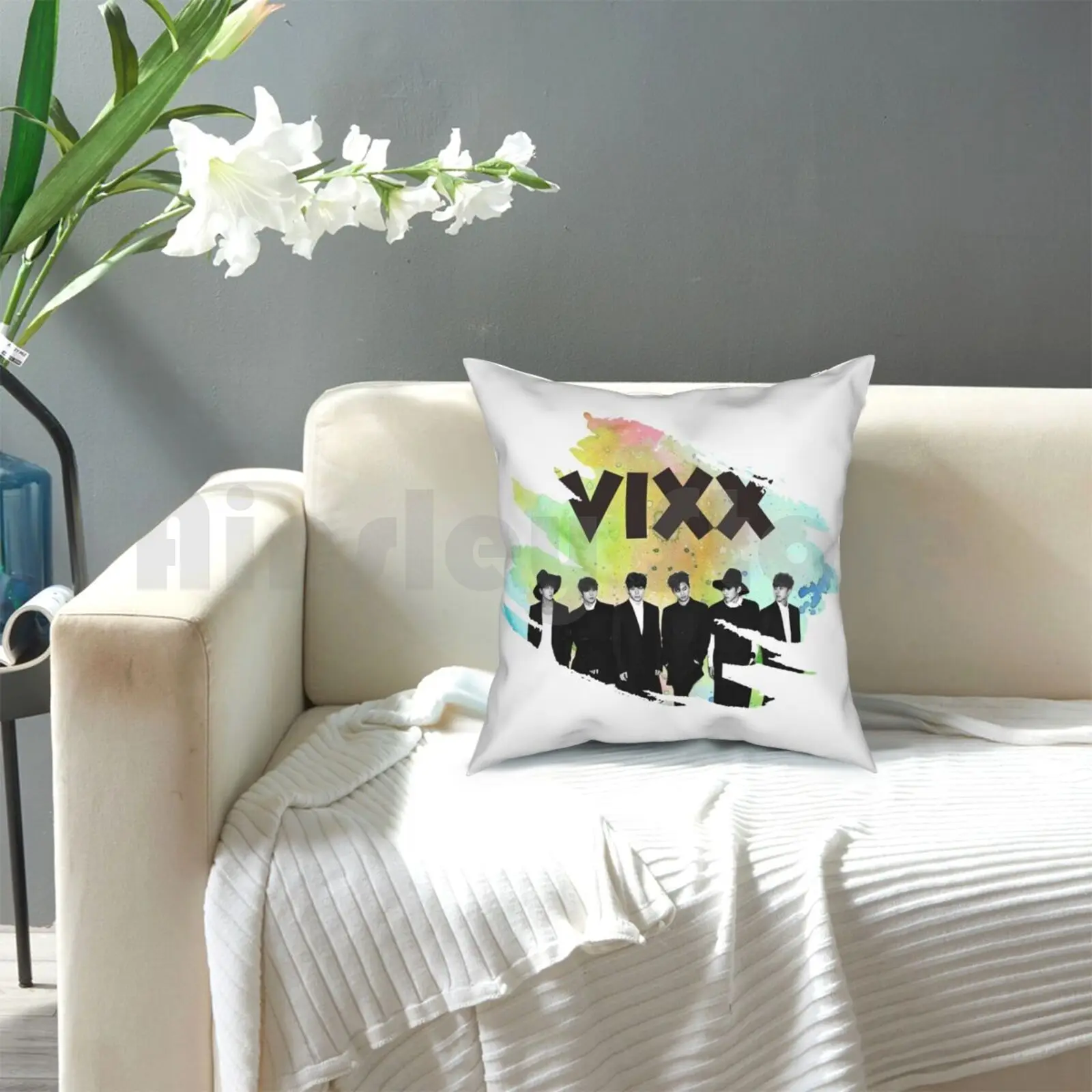 Подушка Vixx мягкая домашняя декоративная подушка с рисунком Kpop Hongbin Leo Hyuk Ken ложена