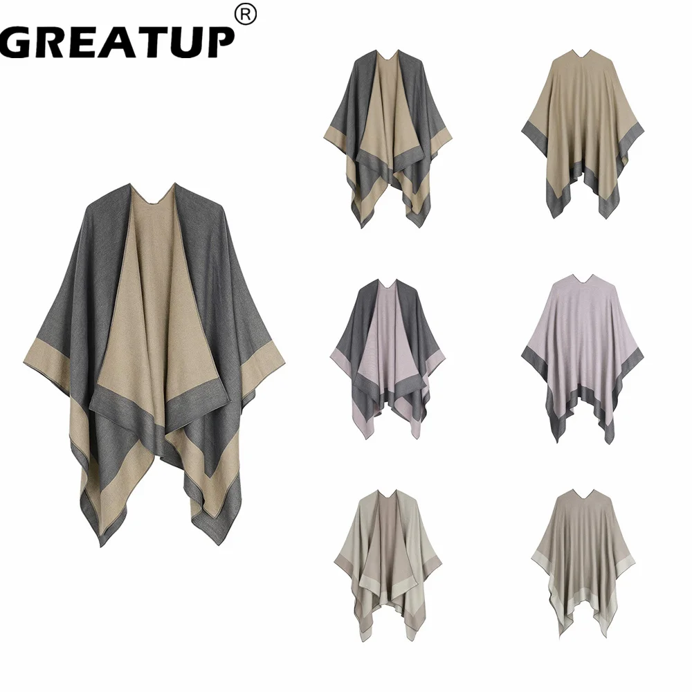 

Накидка на бикини Greatup, простой женский купальник, лето 2021, ретро, пляжный купальный костюм с разрезом, пляжная одежда, модная рубашка, шаль