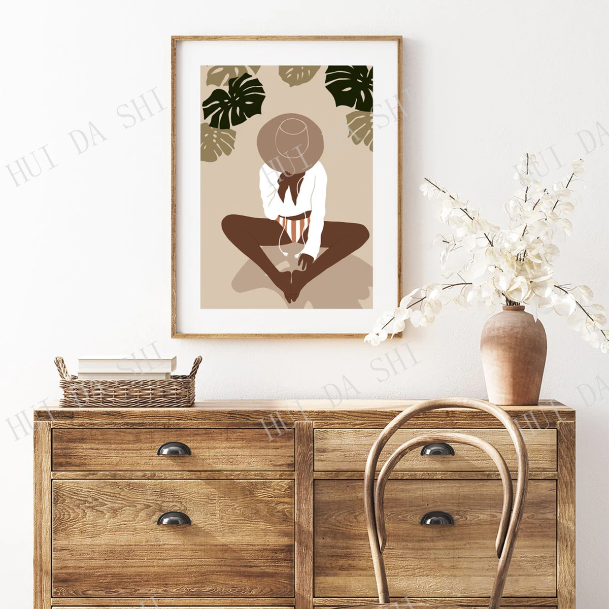 

Женский Принт, Женский настенный принт с печатью, цифровая печать, нейтральное настенное искусство, декор в стиле бохо, абстрактная Художес...