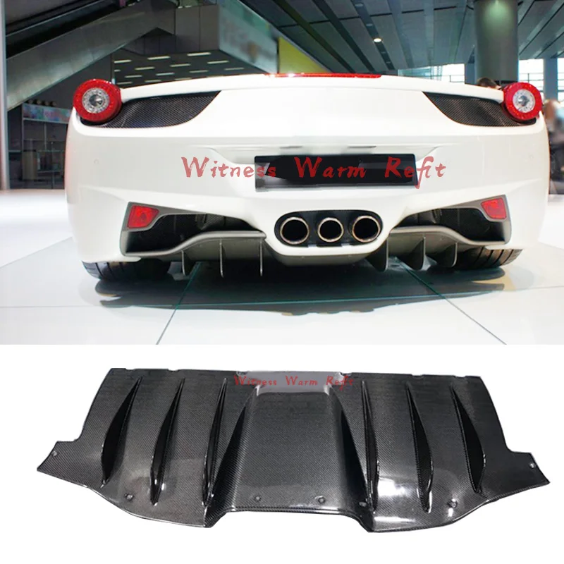 Углеродное волокно задний бампер диффузор для Феррари 458 углеродного волокна