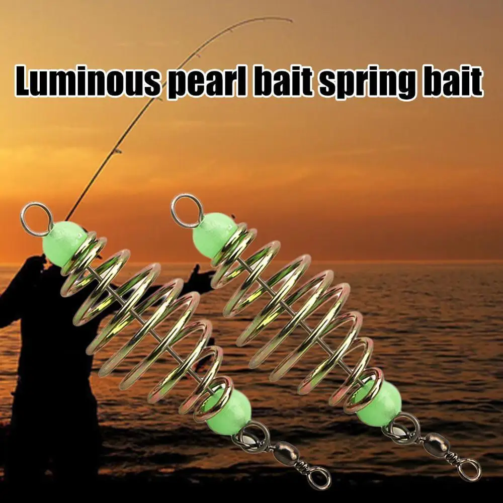 

5pcs Olive-shaped Explosive Hook Spring Fishing Tackle Accessories Fishing Tackle Luminous Bead Bait Spring Bait Fishing Bait