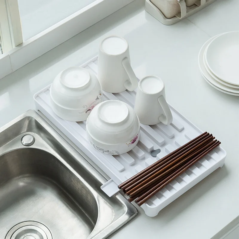 

Multi-functional Draining Tray Plastic Rectangular Shelf Kitchen Concise Tray Tea Tray Fruit Tray N07