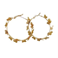 trend jewelry earrings golden butterfly for female hoop earrings wedding party fashion jewelry gift