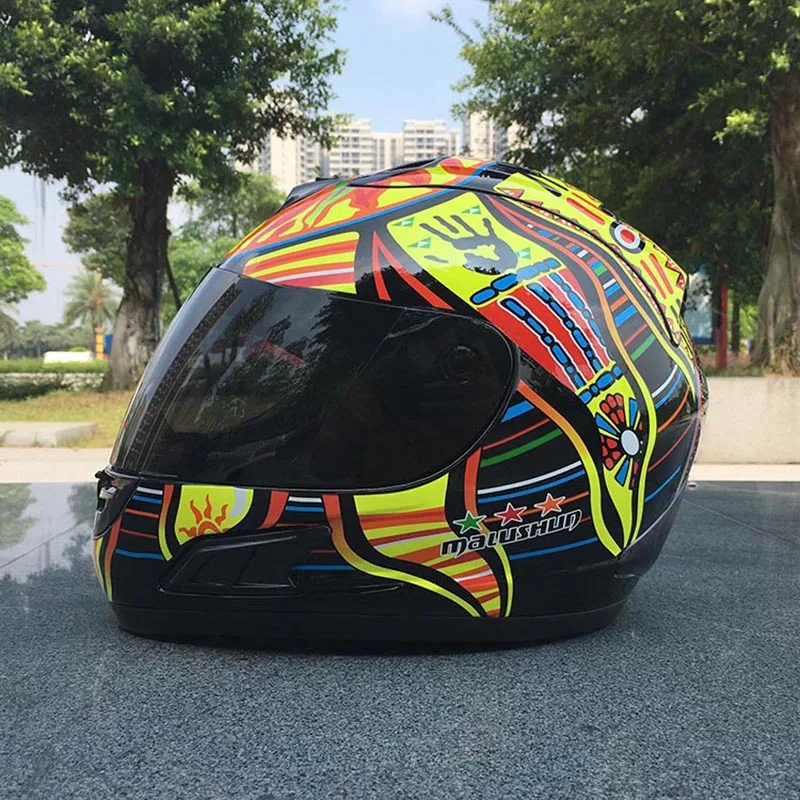 

Full Face Helmet Motorcycle Helmets Racing Motocross Kask Casco Capacete De Motor The Five Continents Helmet