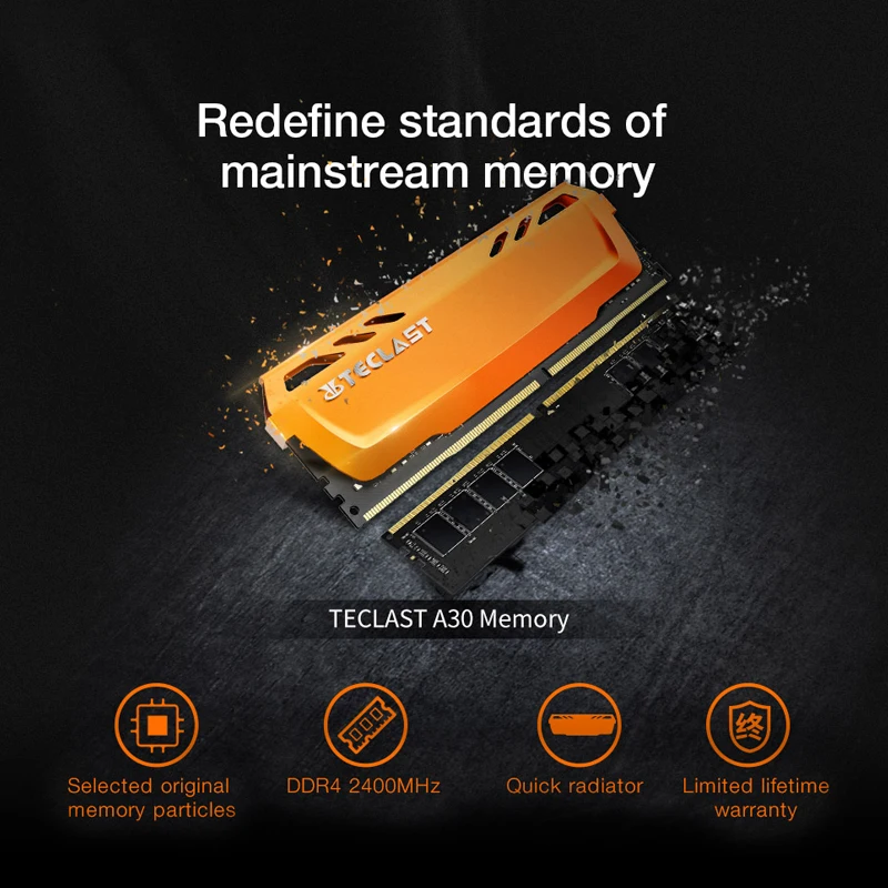 Память Teclast A30 DDR4 16 ГБ 8 4 Гб 2400 МГц 2666 288pin 1 2 в оперативная память для рабочего стола
