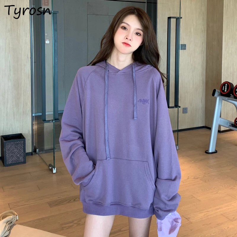 Женские толстовки с Вышивкой Букв дизайнерская уличная одежда в стиле Харадзюку