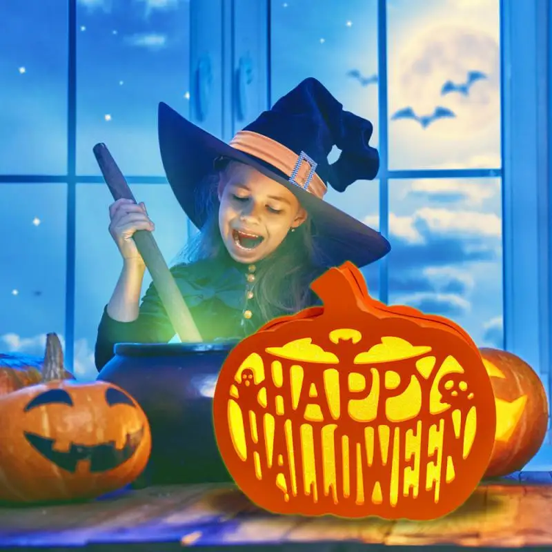 

Horror Halloween Pumpkin Decoration Night Light Holiday Bar Home Party Decoration Props Halloween Ornaments Holiday Decor Gifts