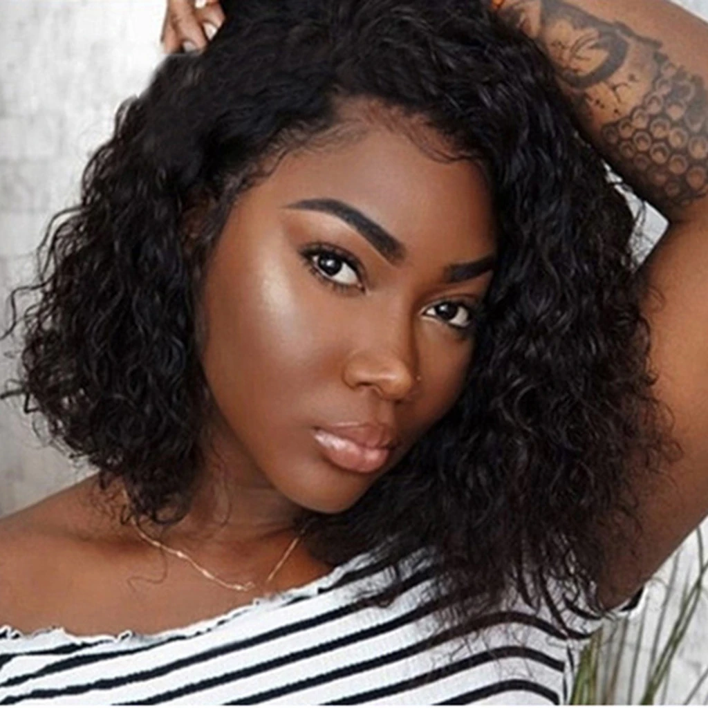 

Brazilian Rose hair net Full Wig Bob Wave Black Natural Looking Women Wigs