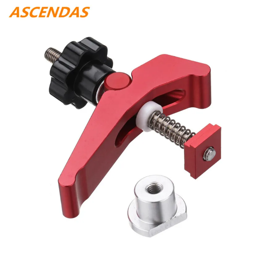 ASCENDAS алюминиевый сплав быстрого действия удерживающий зажим Т образной дорожки