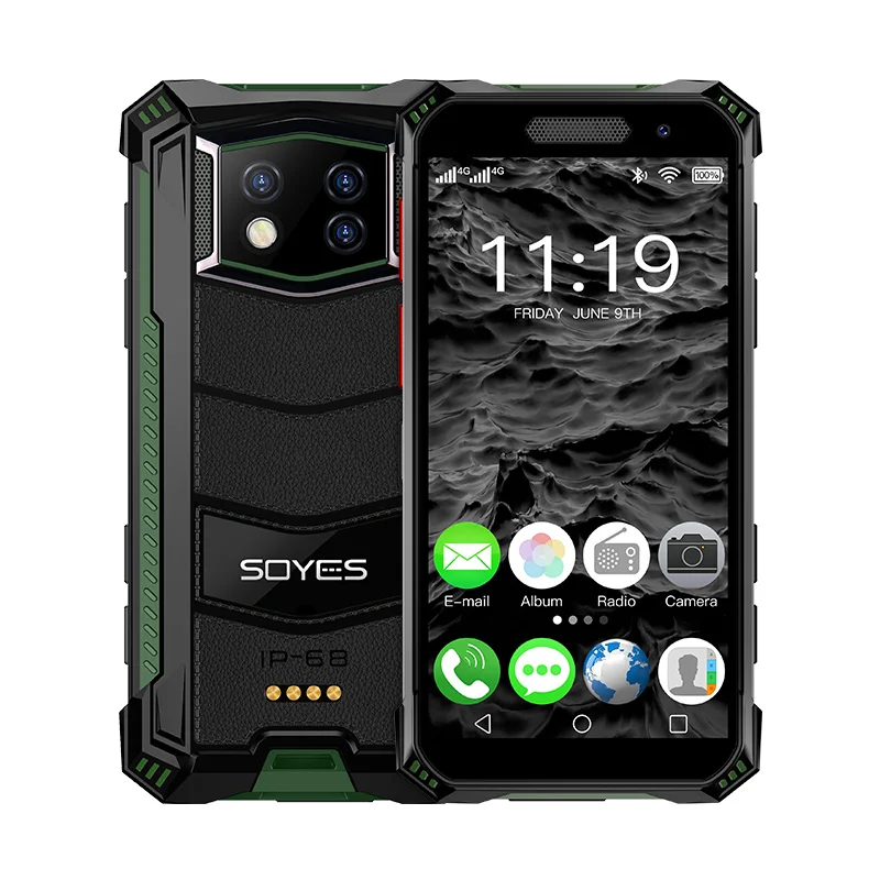 New Soyes S10 MAX 4G LTE 4GB RAM 64GB 128GB Octa Core 2400mAh Mini Size SmartPhones SOS PTT Waterproof Small Oudoor Mobile Phone