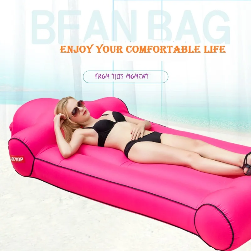 Портативный надувной матрас пляжный спальный мешок для отдыха на открытом