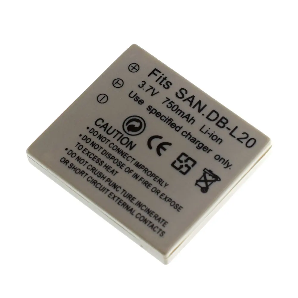 3 шт. запасная батарея для Sanyo DB-L20 VAR-L20N &amp Xacti VPC-CG6 | Электроника