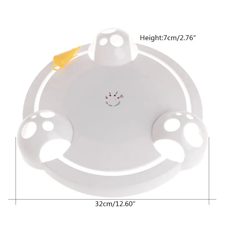 

New Arrival Teaser Electric Plate Pet Toys Dog Kitten Puppy Artificial Mouse 360 Rotation Automatic Funny Interactive Play