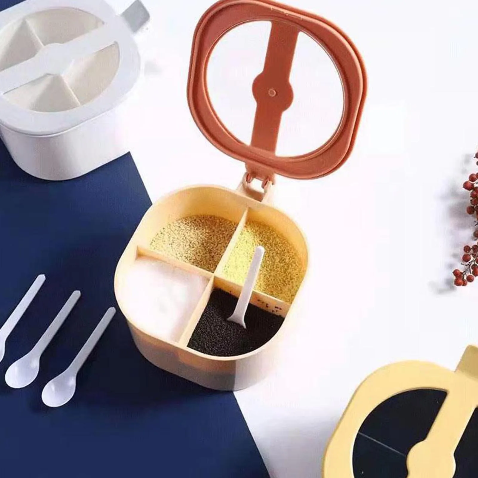 Соль и перец банка для специй с прозрачной крышкой контейнер приправы хранения