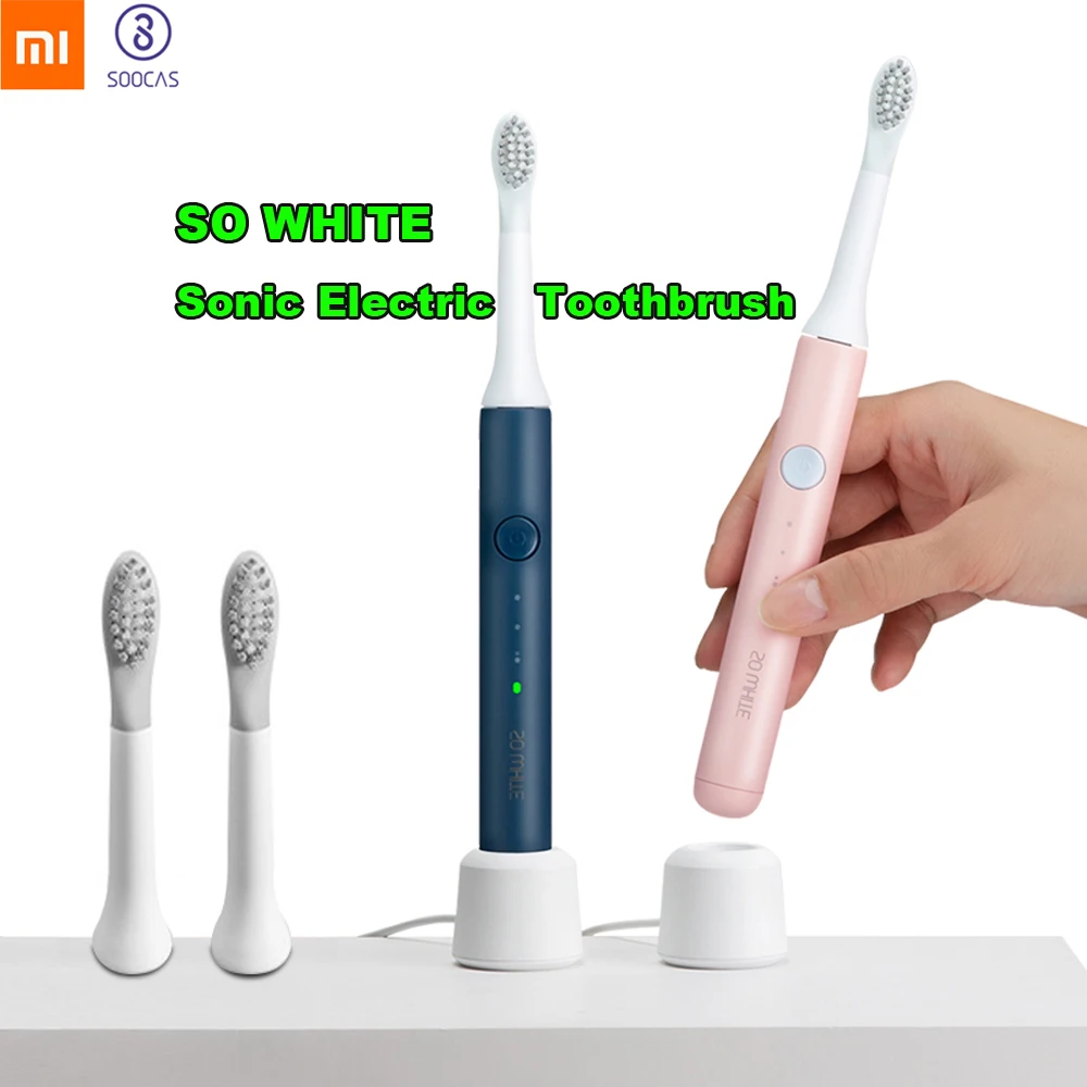 Оригинальная XIAOMI Mijia soocas SO WHITE звуковая электрическая зубная щетка Беспроводная Индукционная зарядка IPX7 Водонепроницаемая зубная щетка