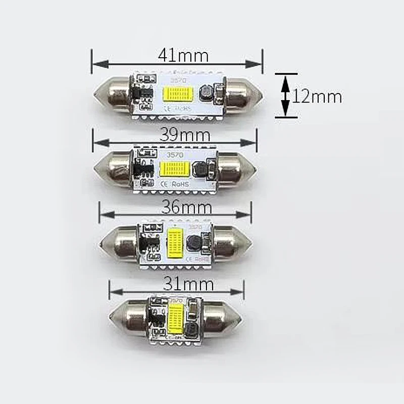 Светодиодные лампы для чтения EURS Canbus C5W C10W 31/36/39/41 мм | Автомобили и мотоциклы