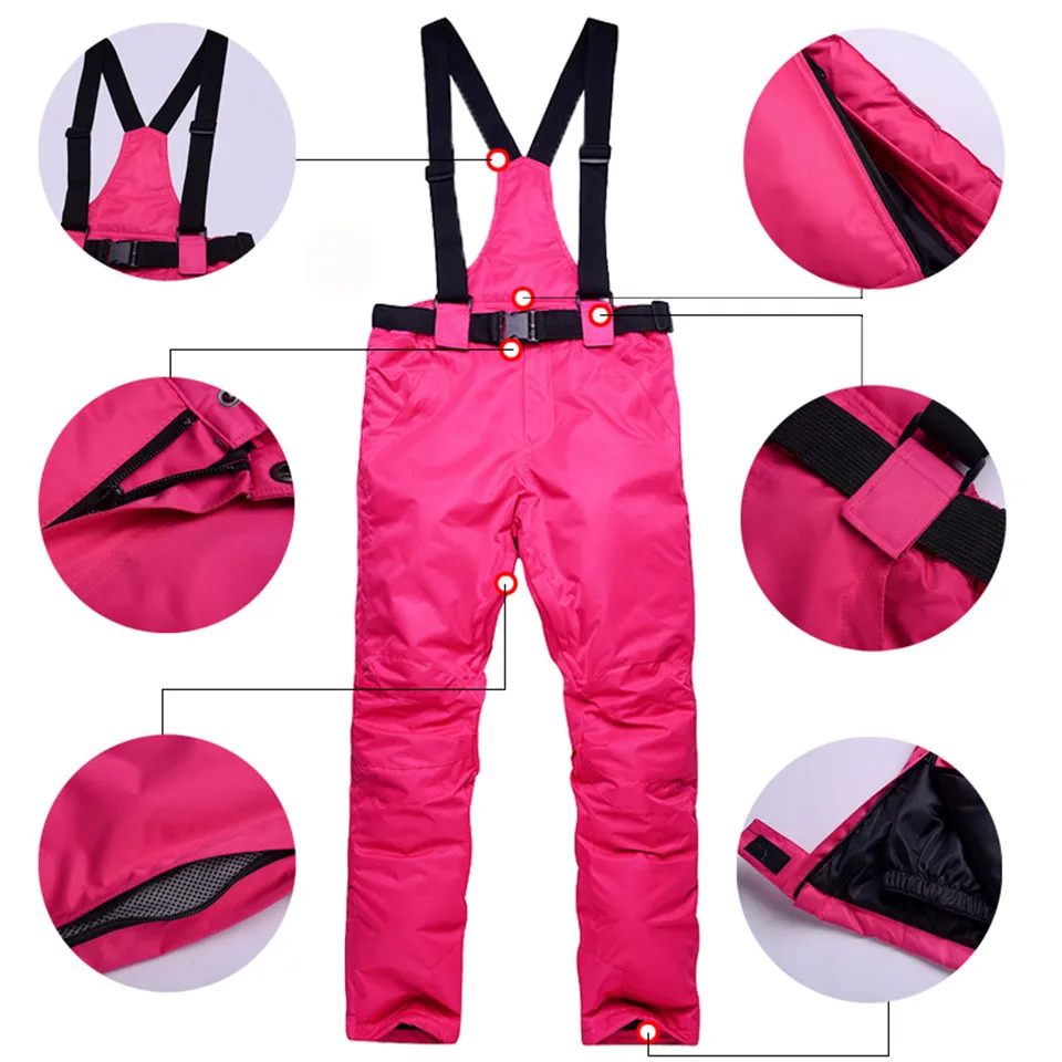 

Ski Suit For Women New Snowboard Jacket&Pants Sets Winter Sportswear Snow Women's Skiing Suits -30 Degrees Waterproof Breathable