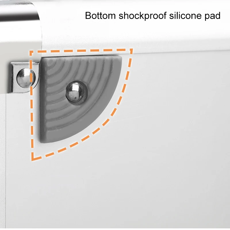 

Household Medicine Cabinet Aluminum Alloy Double Open Multi-Layer Medicine Cabinet Wall-Mounted First Aid Storage Box P9