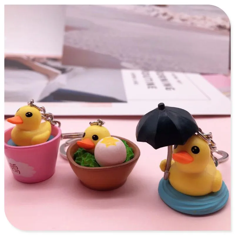 Water Duck Micro Landscape Decoration Key Chain Pendant Diy Eggs Bucket Decorations Gardening Flowers | Украшения и аксессуары
