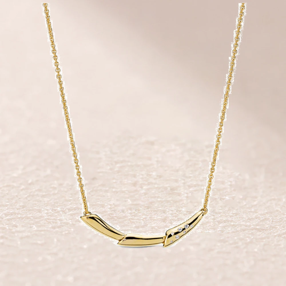 

367958CZ Shine Flower Stem Necklace