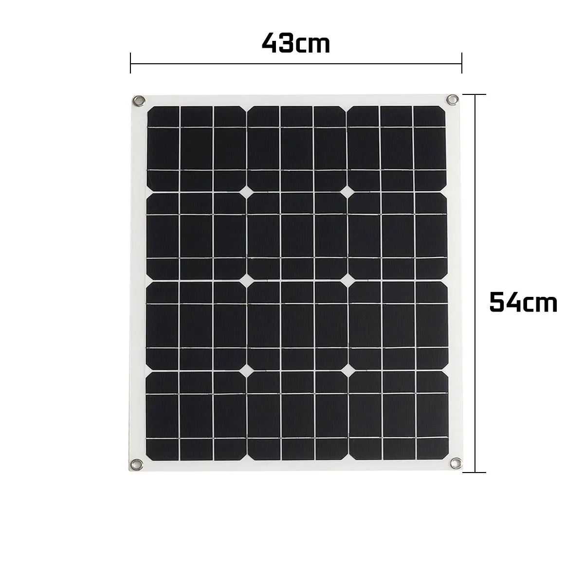 

100W Solar Panel Dual 18V USB With Controller Waterproof Solar Cells Poly Solar Cells for Outdoor Car Yacht RV Battery Charger