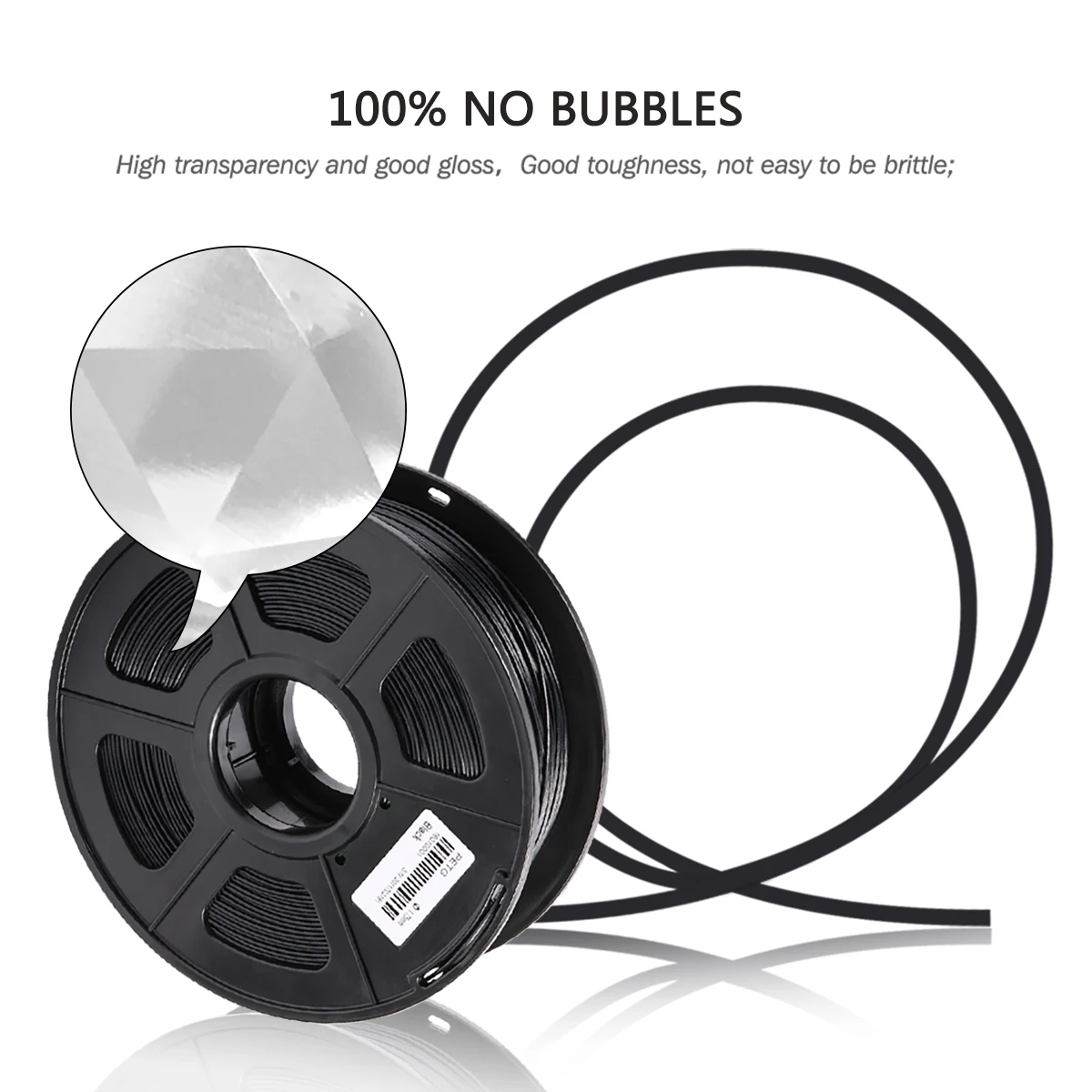 Enotepad Global PETG 3D Printing Filament 1KG Plastic 1.75MM Eco-friendly High Toughness  Consumable 3D Plastic Print Filamento