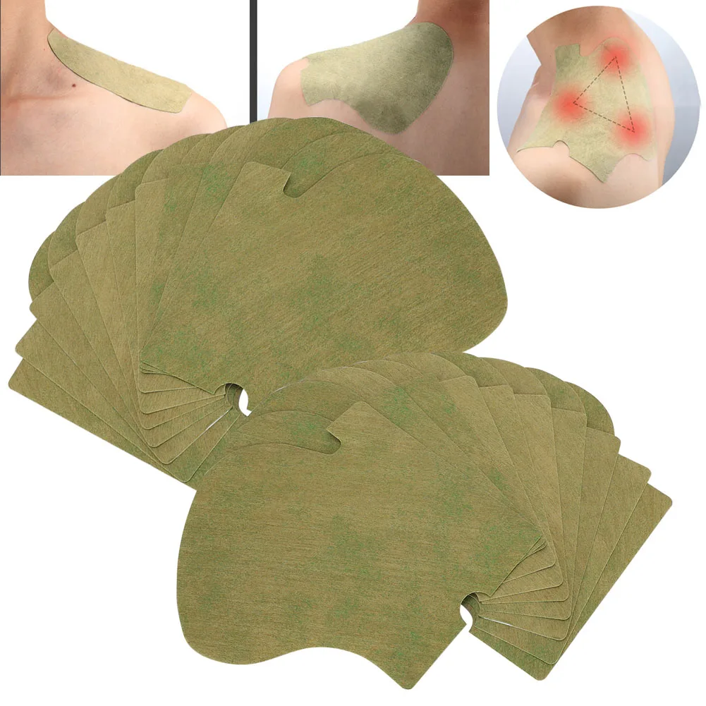 

10Pcs/Box Shoulder Cervical Wormwood Moxa Patch Pad Moxibustion Heat Patch Shoulder Osteoarthritis Neuralgia Patches Medical