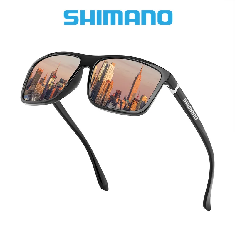 

Новый Для мужчин Uv400 Shimanos очки поляризованные очки для рыбалки классические солнцезащитные очки с квадратными линзами с анти-УФ на открытом...