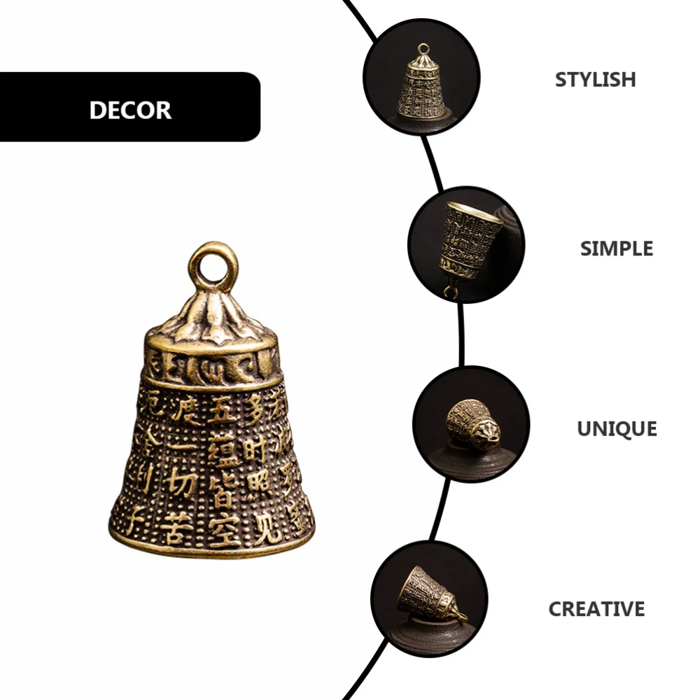 

3 Pcs Bell Model Key Chain Pendants Retro Key Ring Pendant Key Bag Pendants